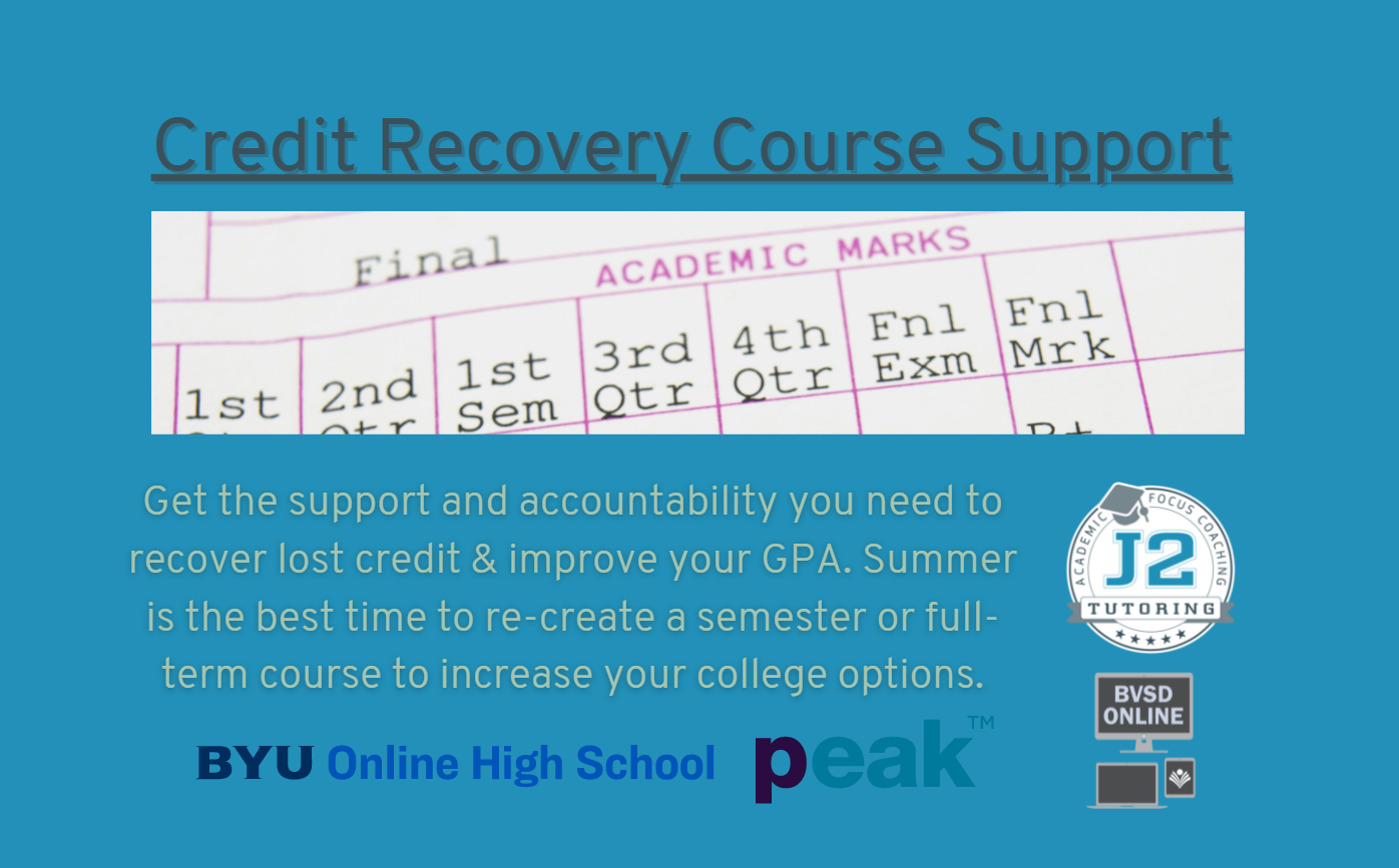 Summer Programs Credit Recovery